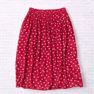 Pykettes Vintage Pink Polka Dot Skirt Size L